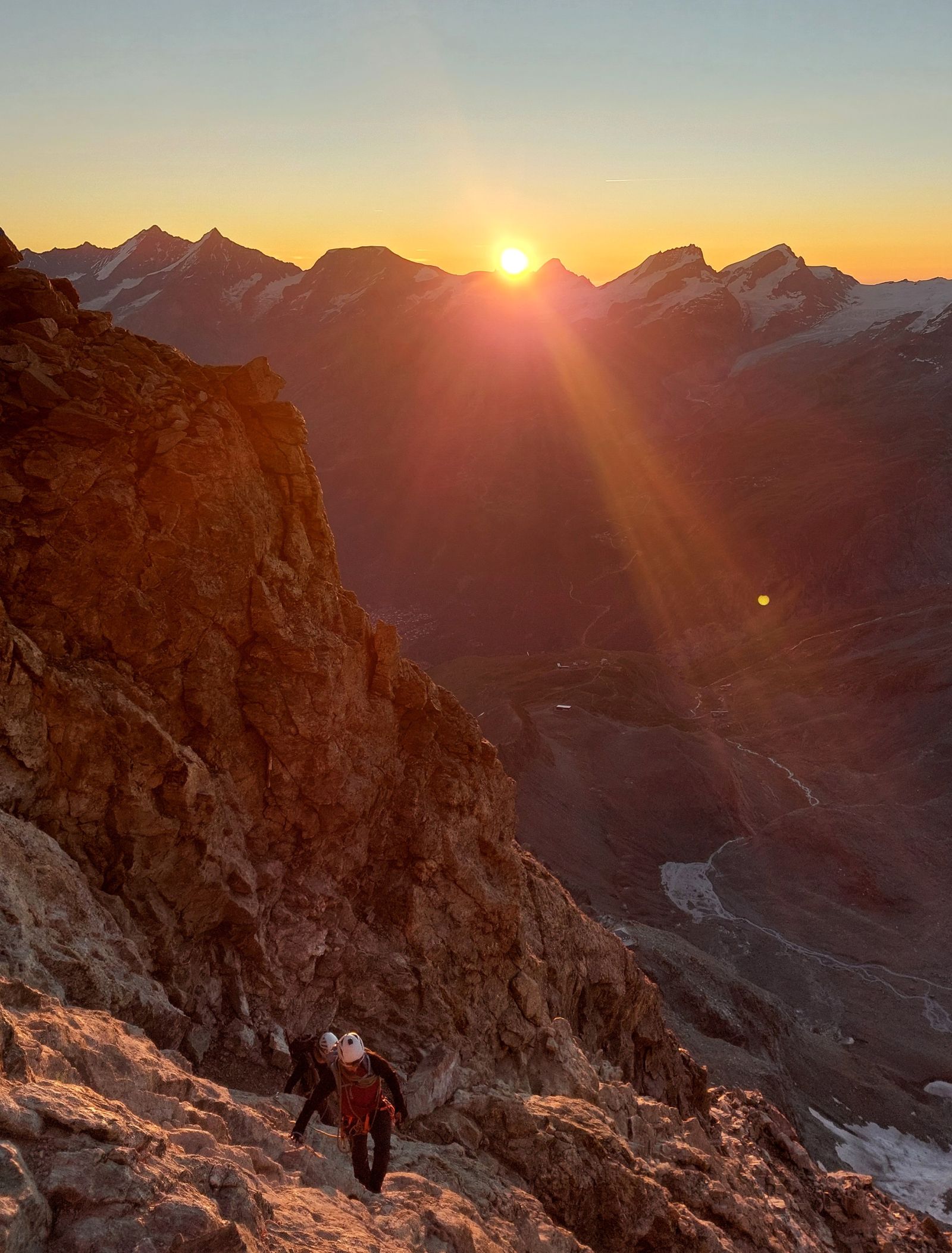 matterhorn vor dem solvay biwak